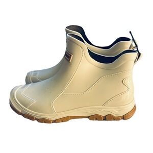 Albicker Rain Boots EU 38 Waterproof Rubber Garden Outdoor Off White US Sz 7